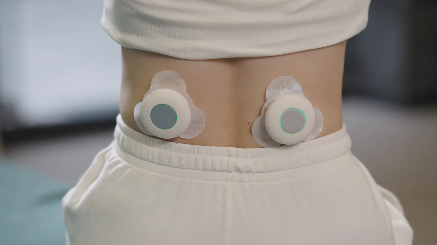 Softmoshi S1 Wearable Ultrasound Massager for Deep Muscle Relief (Pearl White)