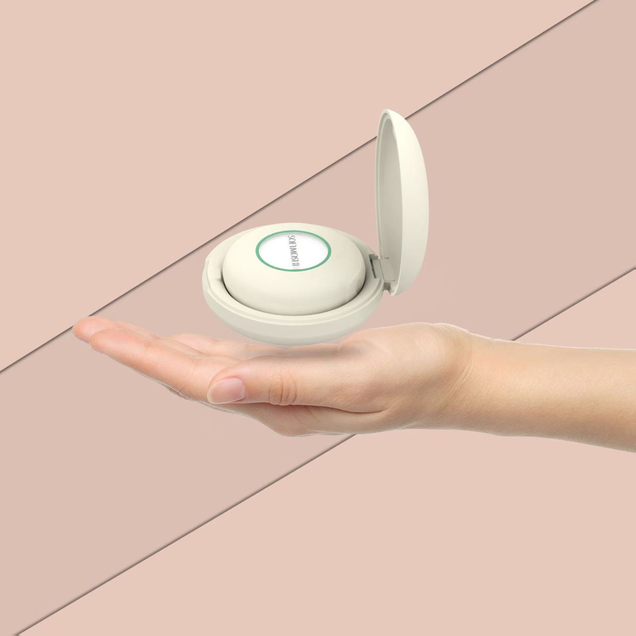 Softmoshi C1 Wearable Ultrasound Massager for Deep Muscle Relief (Pearl White)