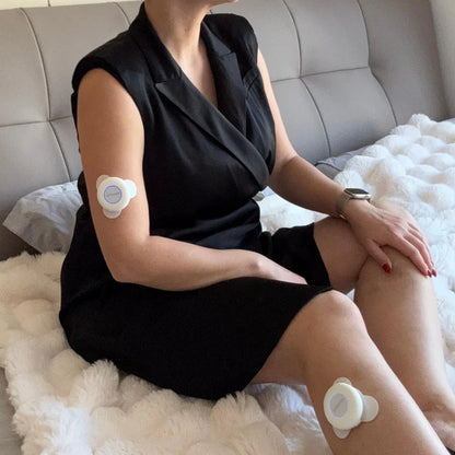Softmoshi C1 Wearable Ultrasound Massager for Deep Muscle Relief (Pearl White)