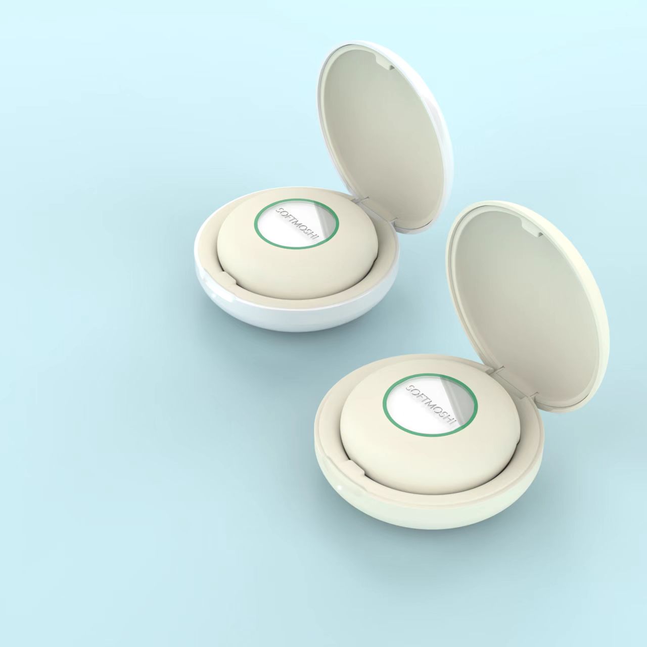 Softmoshi C1 Wearable Ultrasound Massager for Deep Muscle Relief (Pearl White)